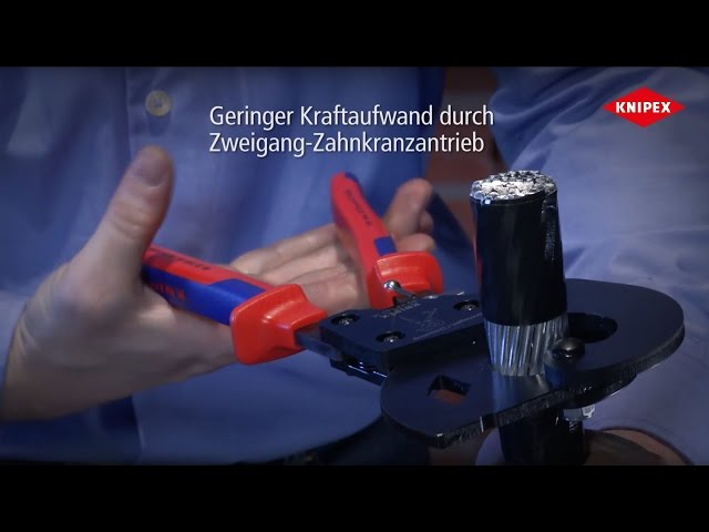 Video teaser voor KNIPEX ACSR Freileitungsschneider (Ratschenprinzip), 95 32 340 SR