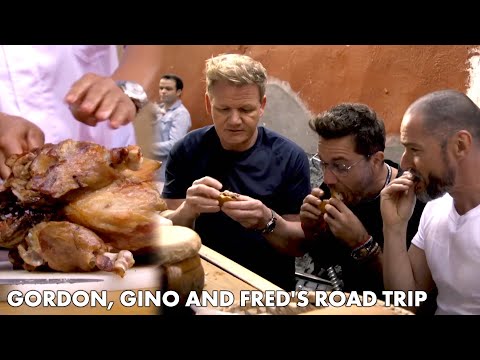 Gordon, Gino & Fred Are Blown Away By Spit Roasted Lamb | Gordon, Gino and Fred's Road Trip