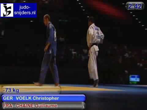Judo 2009 Birmingham: Voelk (GER) - Chaine (FRA) [-73kg].