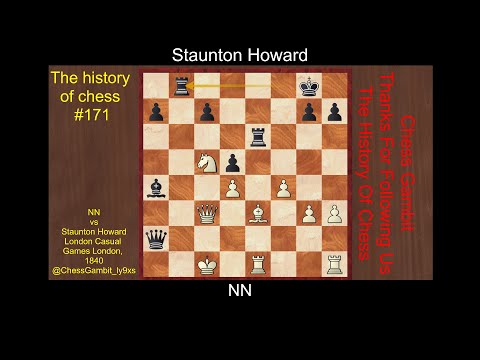 NN vs Staunton Howard  #The history of chess #171