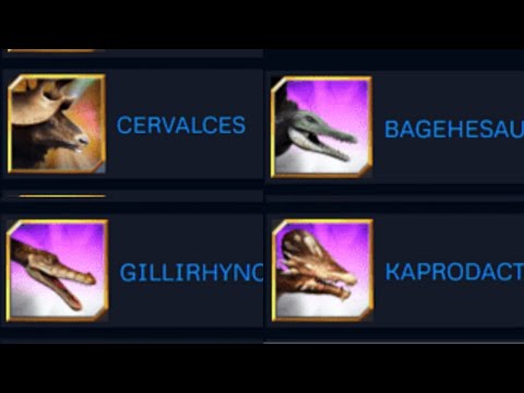 NEW CREATURE AND HYBRIDS LEAKED!! CERVALCES, BAGEHESAURUS, GILLIRHYNCHOPS|| Jurassic World The Game