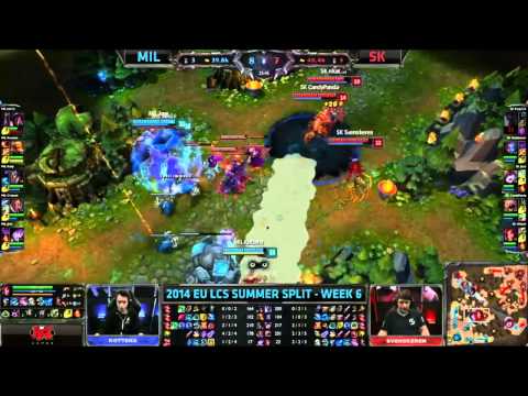 Millenium VS SK Gaming Week 6 Highlights EU LCS Summer 2014 Day 2 S4 MIL vs SK Season 4