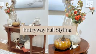 Cozy & Chic Fall Entryway Decor | Easy Autumn Styling Ideas for Small Spaces! 🍂✨