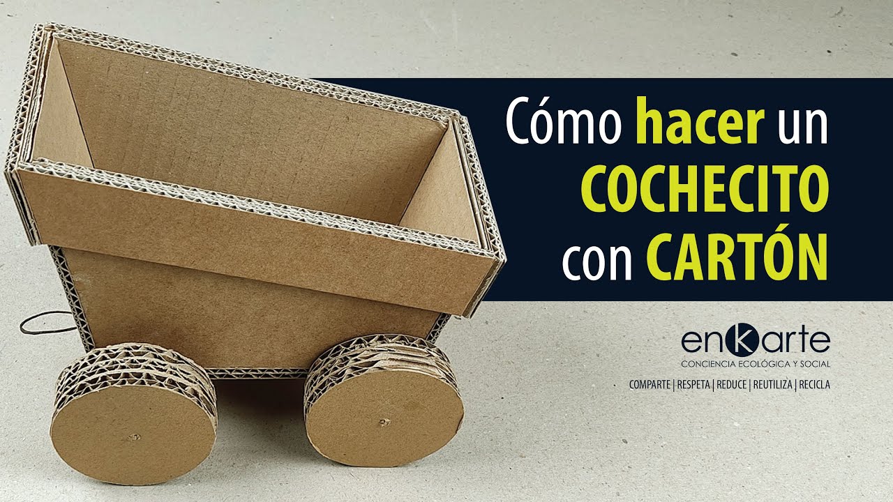 Cómo hacer un COCHECITO VAGÓN de TREN con CARTÓN | GED-06 🚂❤️ | Trenino cartone | Cardboard train