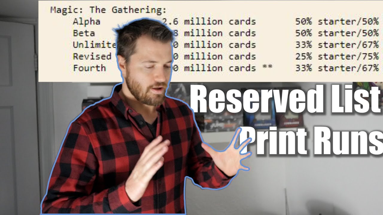 Reserved List Print Runs Alpha Beta Unlimited Arabian Nights Data You Must Know Investing in MTG