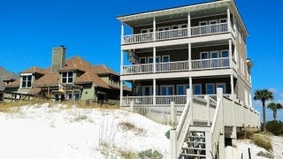 preview picture of video 'Seagrove Beach Florida 6BR Gulf Front Vacation Rental Home, 85 San Roy Road'