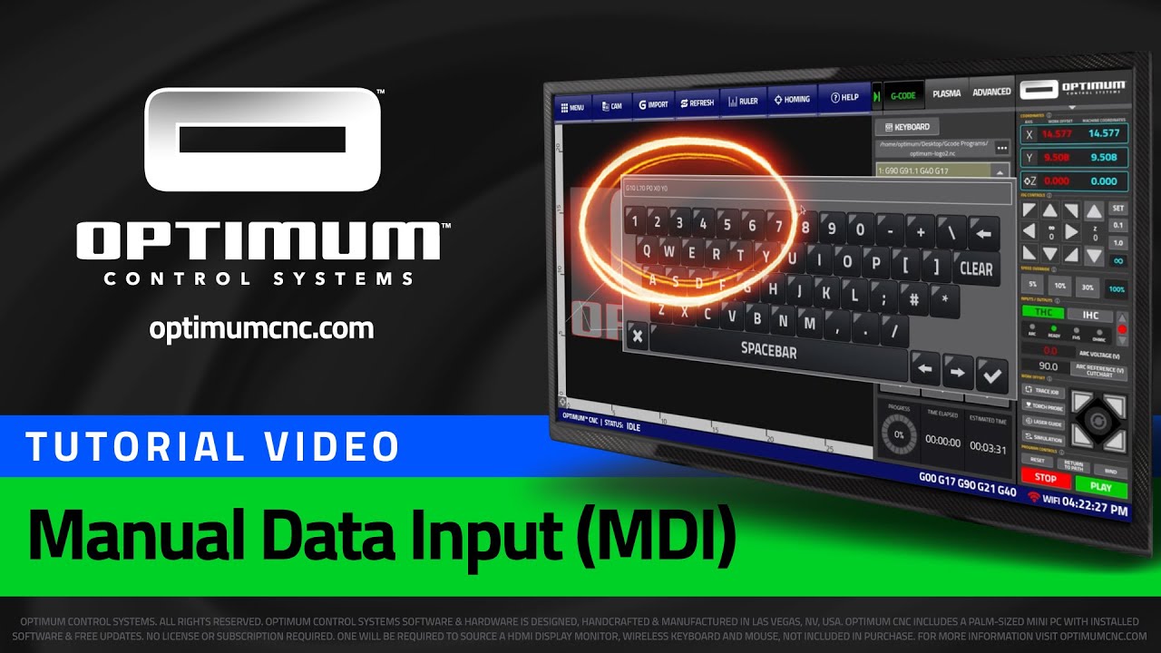 (15) Manual Data Input (MDI)