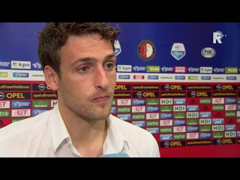 Eric Botteghin na afloop van Feyenoord - Valencia