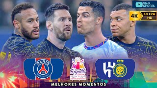 THE WORLD STOPPED TO WATCH C.RONALDO, MESSI, NEYMAR AND MBAPPÉ IN THE LAST MEETING OF THE LEGENDS!