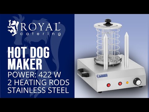 video - Hot Dog Maker - 2 Heating Rods - 422 W