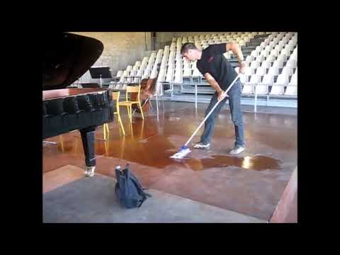 Alice Sara Ott at Rehearsal with the audience from two stage cleaner staff and a kid