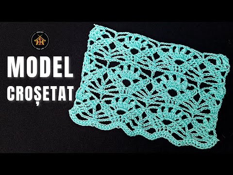 Cum crosetam model nr 28 Evantai - model pentru bluze, fuste si multe altele