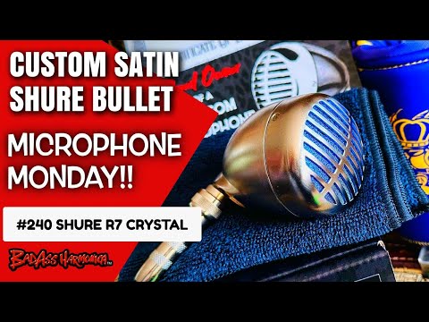 Best Blues Harmonica Microphones | Custom Shure Satin Nickel  Crystal Mic - Microphone Monday 240
