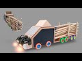 DIY Cardboard Loading Timber Truck Working Logging Truck Science Project CraftingArtfulHands