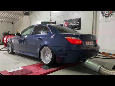 BMW E60 550i 4.8i V8 Stage 1 sound on dyno