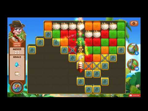 Lost Island Blast Adventure Level 1479 NO BOOSTERS - A S GAMING ✔