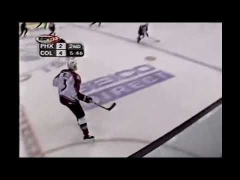 Playoff 2000. First Round.  Colorado Avalanche vs. Phoenix Coyotes. Game 1. April 13, 2000.