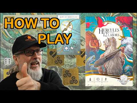 How to Play Hercules and the 12 Labors | A Solo Board Game from Tyler J Brown | Envy Born Games