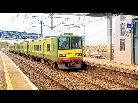IÉ 8520 class dart train 8630 arrives Seapoint for Bray  27/3/2021