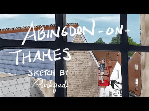 Abingdon-on-Thames Sketch - Painting (Beauty in the Mundane by Bird of Figment feat. Cody Francis)