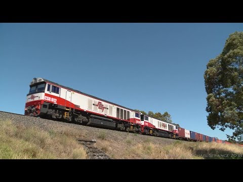 SCT "Dooen" container freight with CSR class locomotives - PoathTV Australian Trains & Railways 2018