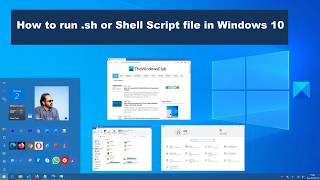 How to run  sh or Shell Script file in Windows 10