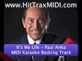Paul Anka It's My Life MIDI File Karaoke and MP3 ...