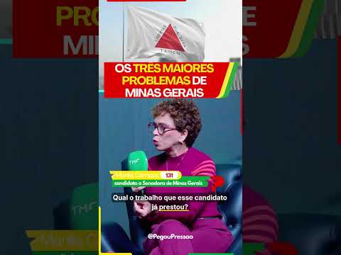 🚨 Os três maiores problemas de Minas Gerais