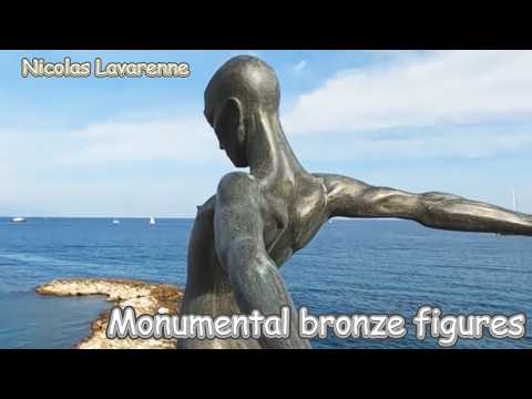 Monumental bronze figures, Nicolas Lavarenne.