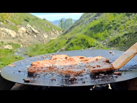 We went to a crazy waterfall and grilled some kebabs