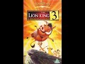 Opening To The Lion King 3 Hakuna Matata UK VHS 2004