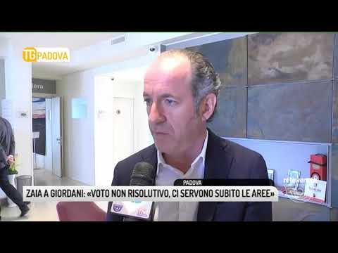 TG PADOVA (11/04/2018) - ZAIA A GIORDANI: «VOTAZIONE NON RISOLUTIVA, CI SERVONO SUBITO LE AREE»