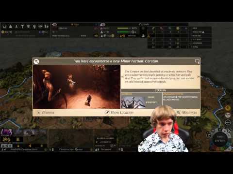 Endless Legend - Roving Clans vs 5 AI FFA #1  Impossible difficulty continents