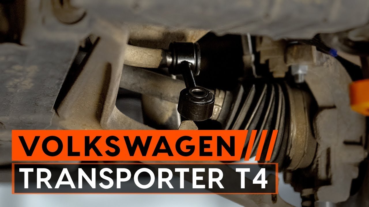 Como mudar tirante da barra estabilizadora da parte dianteira em VW Transporter T4 - guia de substituição