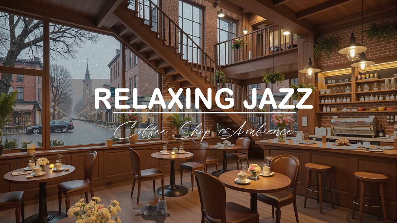 January Coffee Jazz ☕ Cozy Cafe Ambience with Smooth Jazz Music - Relaxing Jazz Background Music