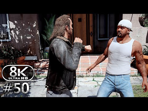 GTA V 8K Ultra Graphics Gameplay Walkthrough Part 50 - GTA V 8K 60FPS PC No Commentary