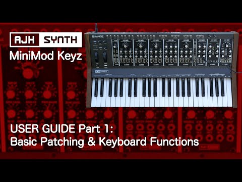 MiniMod Keyz User Guide - Basics: Patching the modules together, keyboard functions, LFO modulation