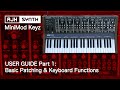 MiniMod Keyz User Guide - Basics: Patching the modules together, keyboard functions, LFO modulation