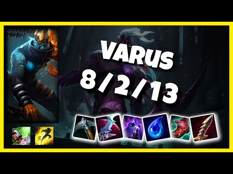 Varus vs Jhin NA Challenger BOT (8/2/13) Gameplay Replay - Patch 10.24