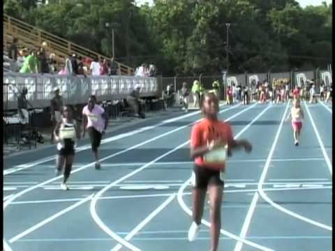 Girls 100m Elementary Prelim Heat 5 - New Balance Nationals 2011