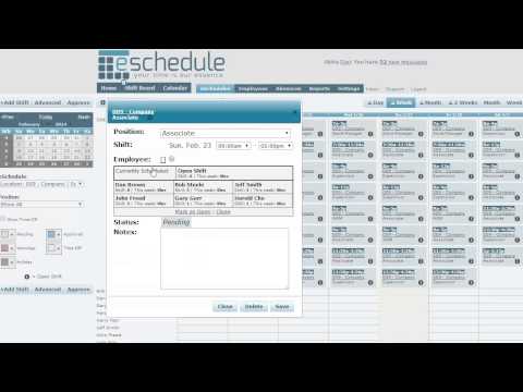 Eschedule Tutorial Generate An Open Shift Schedule
