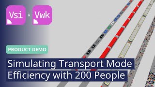 5 modes of transport with 200 people each