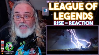 League of Legends RISE Reaction - ft. The Glitch Mob, Mako, and The Word Alive  From Gaming Grandpa