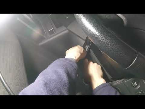 How to remove 5 series Drivers storage compartment and kick panel E60 E61