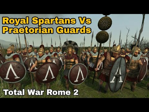 Royal Spartans Vs Praetorian Guards - Total War Rome 2
