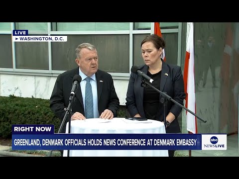 LIVE: Officials from Greenland and Denmark hold news conference in D.C.