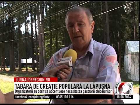 TABĂRĂ DE CREAŢIE POPULARĂ LA LĂPUŞNA (2014 08 18)