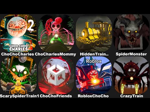 Choo Choo Charles 2 Mobile vs Roblox,Scary Spider Train Survival,Hidden Train Adventure,Crazy Train