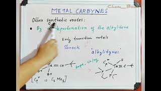 Metal Carbynes -M.Sc Chemistry Topic 📚👩🔬