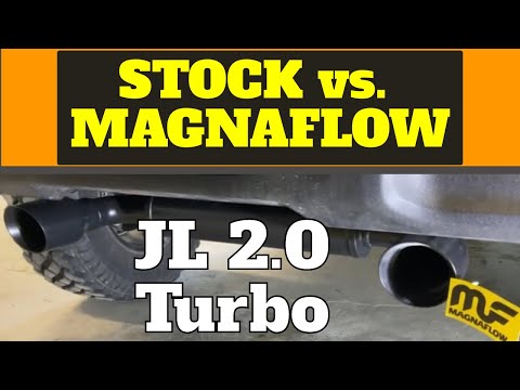 Magnaflow Axle-Back Exhaust vs. Stock - Jeep Wrangler JL